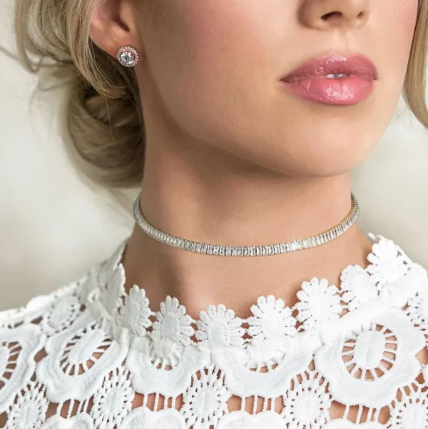 FRENCH RIVIERA | Carly -kultainen kristalli choker