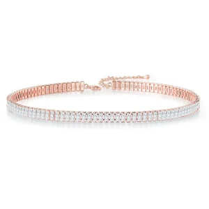 FRENCH RIVIERA | Carly -ruusukultainen kristalli choker
