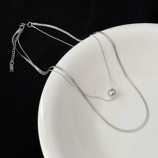 FRENCH RIVIERA | Coco Necklace -kerroskaulakoru kirurginterästä