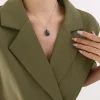 FRENCH RIVIERA | Elinore Necklace -pisara kirurginteräskaulakoru (hopea)
