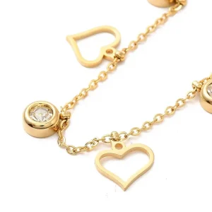 FRENCH RIVIERA | Endless Love Set -kiruruginteräksinen sydänkorusetti