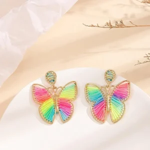 FRENCH RIVIERA | Festival Butterfly -neonväriset perhoskorvakorut
