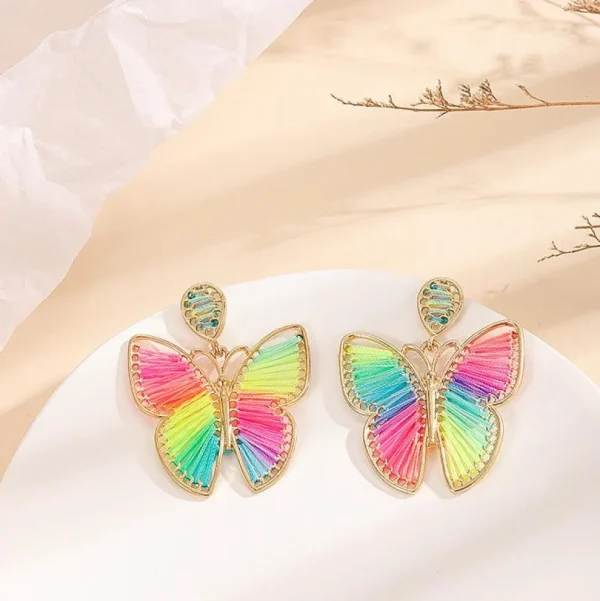 FRENCH RIVIERA | Festival Butterfly -neonväriset perhoskorvakorut