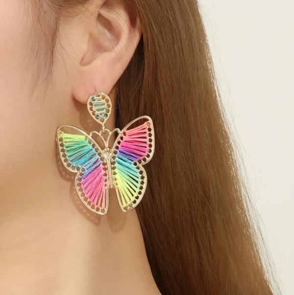 FRENCH RIVIERA | Festival Butterfly -turkoosit perhoskorvakorut