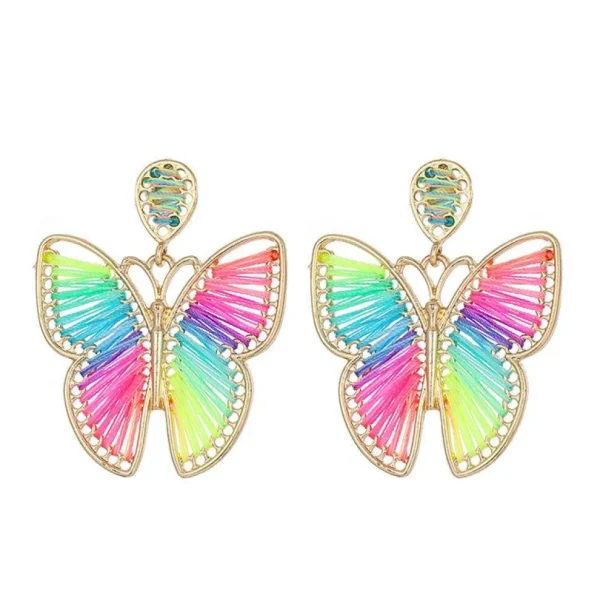 FRENCH RIVIERA | Festival Butterfly -neonväriset perhoskorvakorut