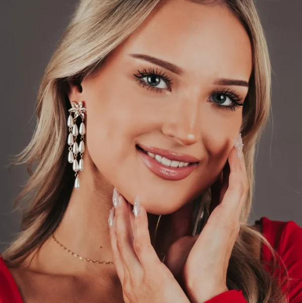 FRENCH RIVIERA | Flora Earrings -kirkkaat juhlakorvakorut (kaksi väriä)