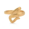 FRENCH RIVIERA | Gold Serpent -käärmesormus kirurginterästä