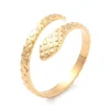 FRENCH RIVIERA | Gold Snake -käärmesormus kirurginterästä
