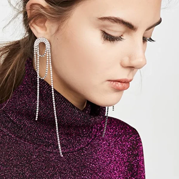 FRENCH RIVIERA | Halle Earrings -kirkaskiviset strassikorvakorut