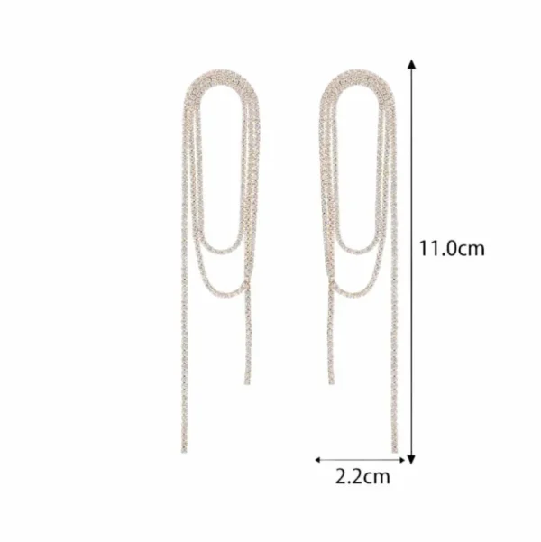 FRENCH RIVIERA | Halle Earrings -kirkaskiviset strassikorvakorut
