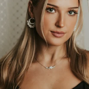 FRENCH RIVIERA | Jenine Earrings -kirkkaat juhlakorvakorut kukin (hopea)