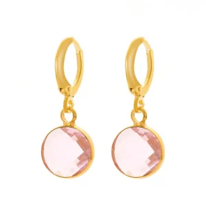FRENCH RIVIERA | Josie Earrings -vaaleanpunaiset korvakorut