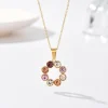 FRENCH RIVIERA | Julie Necklace -kullanvärinen kirurginteräskaulakoru