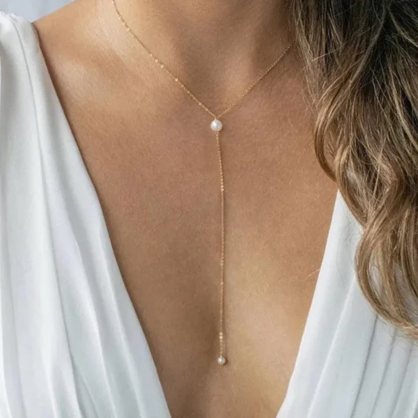 FRENCH RIVIERA | La Verne Necklace -hopeanvärinen kirurginteräskaulakoru