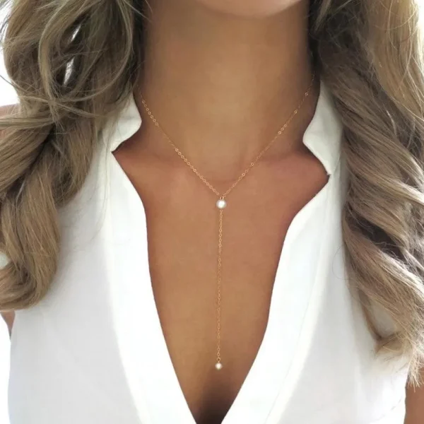 FRENCH RIVIERA | La Verne Necklace -hopeanvärinen kirurginteräskaulakoru