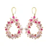 FRENCH RIVIERA | Lauren Earrings -vaaleanpunaiset pisarakorvakorut