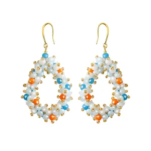 FRENCH RIVIERA | Lauren Earrings -sinisävyiset pisarakorvakorut