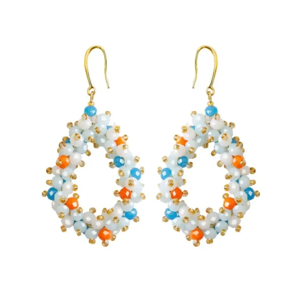 FRENCH RIVIERA | Lauren Earrings -sinisävyiset pisarakorvakorut