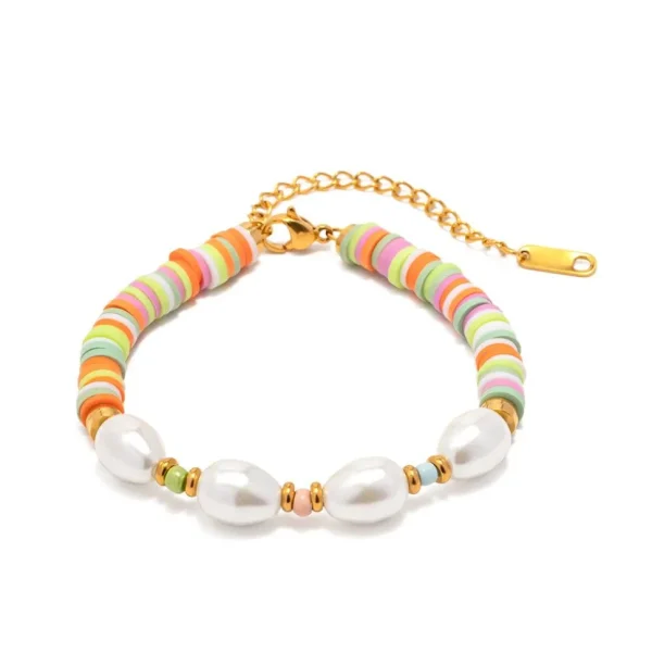 FRENCH RIVIERA | Makayla Bracelet -värikäs rannekoru kirurginterästä