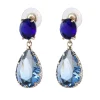 FRENCH RIVIERA | Marietta Earrings -siniset pisarakorvakorut
