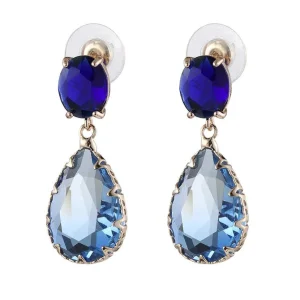 FRENCH RIVIERA | Marietta Earrings -siniset pisarakorvakorut