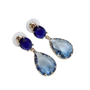 FRENCH RIVIERA | Marietta Earrings -siniset pisarakorvakorut