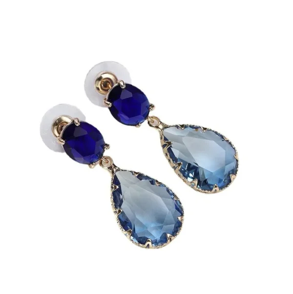 FRENCH RIVIERA | Marietta Earrings -siniset pisarakorvakorut