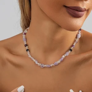 FRENCH RIVIERA | Maya Necklace -ametisti kaulakoru