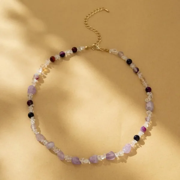 FRENCH RIVIERA | Maya Necklace -ametisti kaulakoru