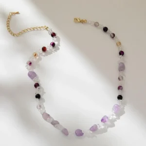 FRENCH RIVIERA | Maya Necklace -ametisti kaulakoru