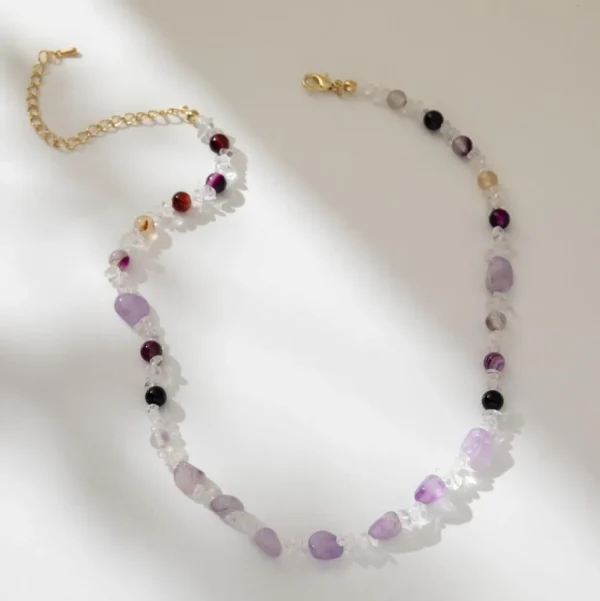 FRENCH RIVIERA | Maya Necklace -ametisti kaulakoru