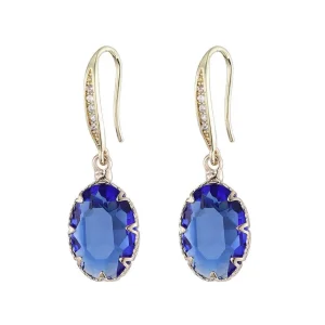 FRENCH RIVIERA | Minette Earrings -siniset kimaltavat korvakorut