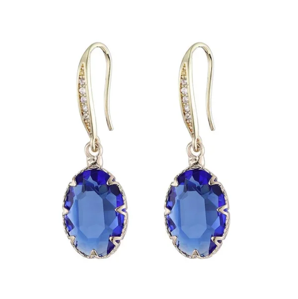 FRENCH RIVIERA | Minette Earrings -siniset kimaltavat korvakorut