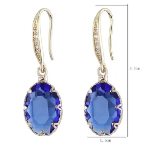 FRENCH RIVIERA | Minette Earrings -siniset kimaltavat korvakorut