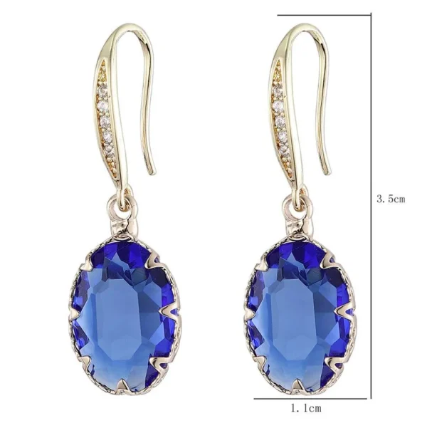 FRENCH RIVIERA | Minette Earrings -siniset kimaltavat korvakorut