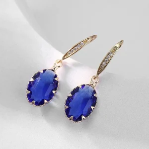 FRENCH RIVIERA | Minette Earrings -siniset kimaltavat korvakorut
