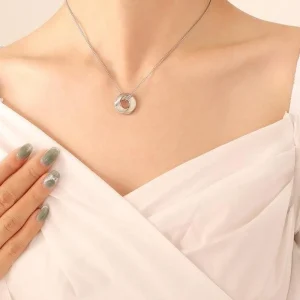 FRENCH RIVIERA | Moment Necklace -hopeanvärinen kirurginteräskaulakoru