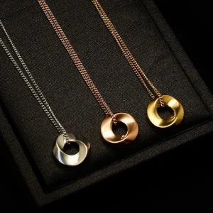 FRENCH RIVIERA | Moment Necklace -hopeanvärinen kirurginteräskaulakoru