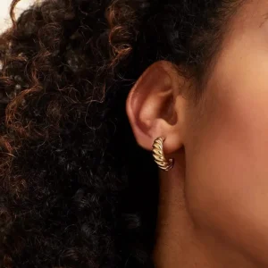 FRENCH RIVIERA | Natalie Hoops -kirurginteräksiset kierre renkaat