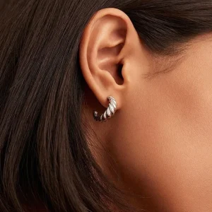 FRENCH RIVIERA | Natalie Hoops -kirurginteräksiset kierre renkaat
