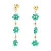 FRENCH RIVIERA | Nea Earrings -vihreät kirurginteräksiset korvakorut