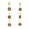 FRENCH RIVIERA | Nea Earrings -ruskeat kirurginteräksiset korvakorut