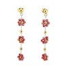 FRENCH RIVIERA | Nea Earrings -punaiset kirurginteräksiset korvakorut