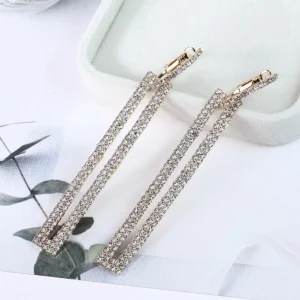 FRENCH RIVIERA | Paola Earrings -kirkaskiviset strassikorvakorut (kulta)