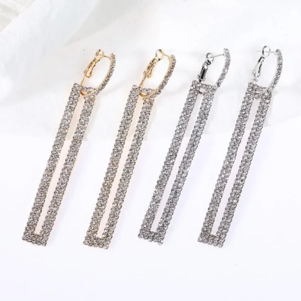 FRENCH RIVIERA | Paola Earrings -kirkaskiviset strassikorvakorut (kulta)