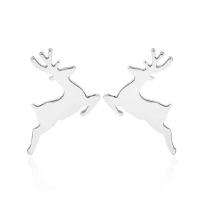 FRENCH RIVIERA | Reindeer -kirurginteräksiset poronapit (hopea)