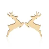 FRENCH RIVIERA | Reindeer -kirurginteräksiset poronapit (kulta)