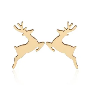 FRENCH RIVIERA | Reindeer -kirurginteräksiset poronapit (kulta)