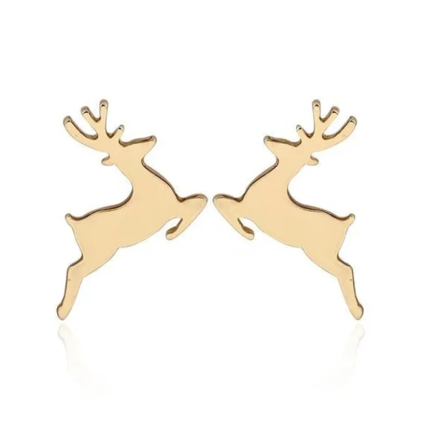FRENCH RIVIERA | Reindeer -kirurginteräksiset poronapit (kulta)