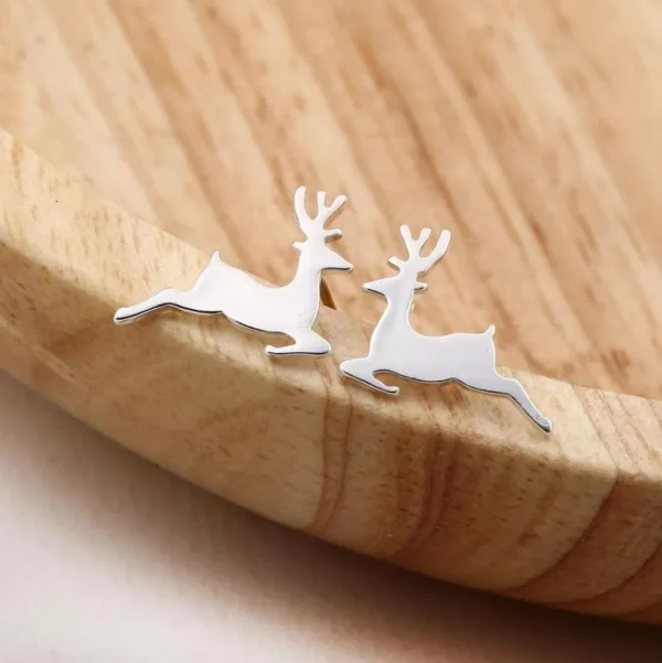 FRENCH RIVIERA | Reindeer -kirurginteräksiset poronapit (hopea)